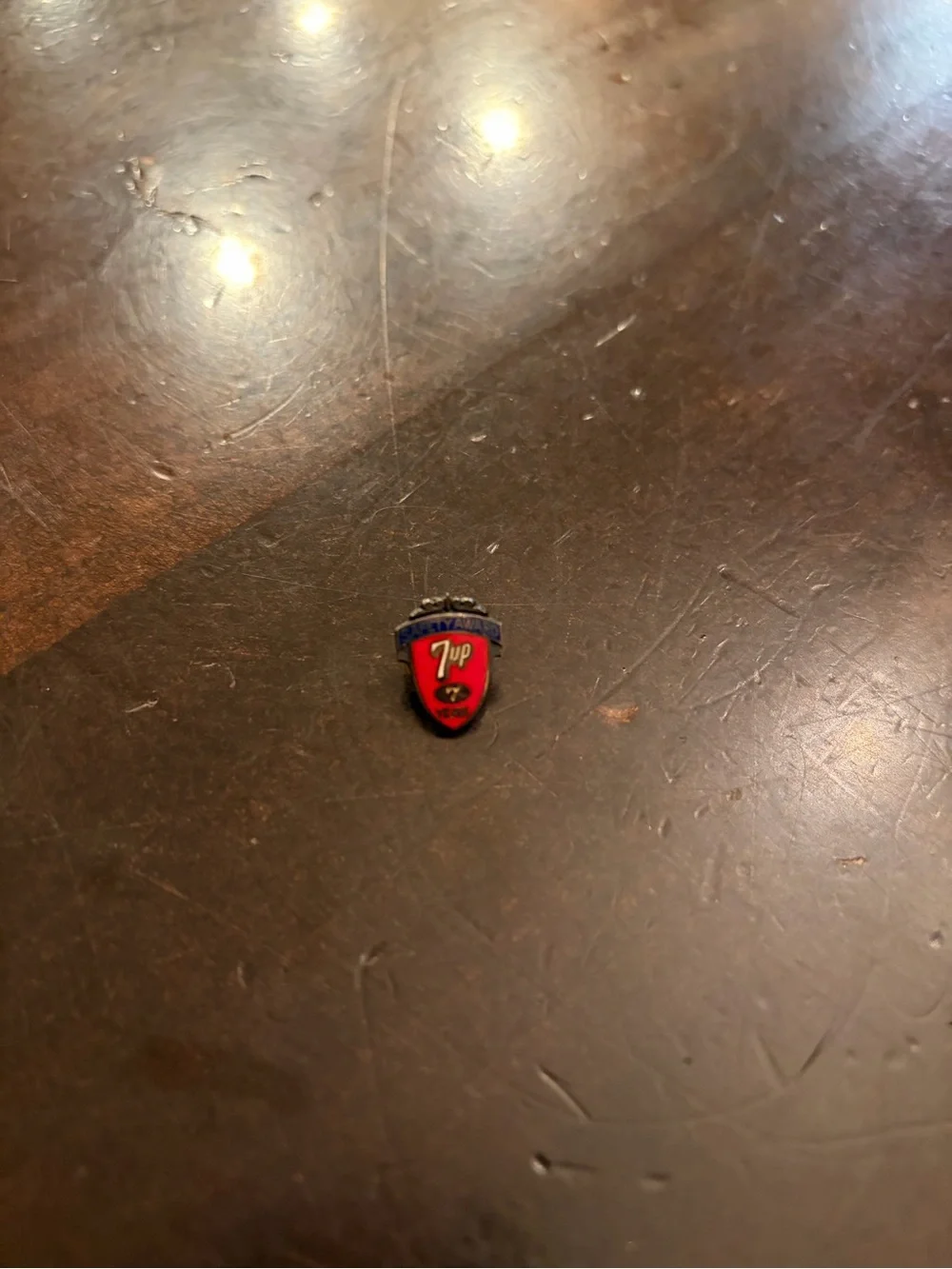 Red Shield Enamel Lapel Pin - Men Accessories